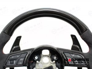 Audi RS4 Steering Wheel Upper Part - Carbon Fiber - 2017-2018